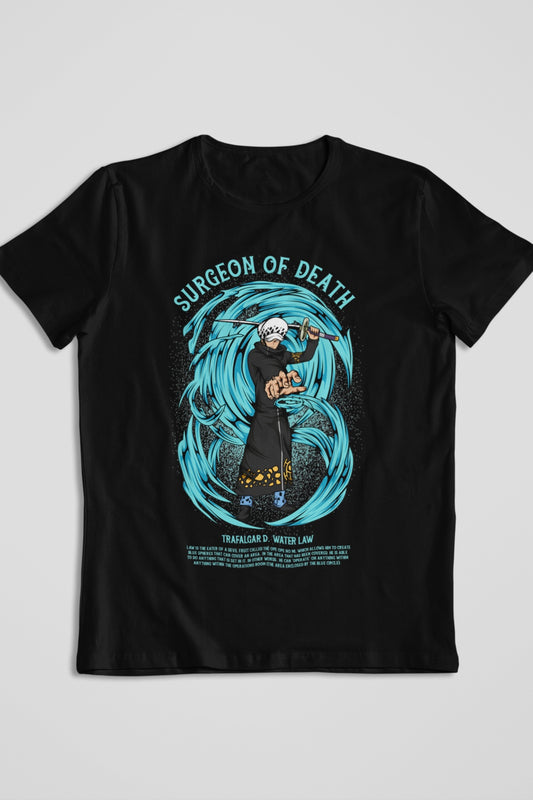 Trafal D. Water law Surgeon of Death Graphic Printed T-shirt (ONE PIECE)