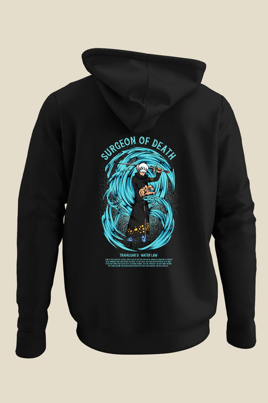 Trafal D. Water law Surgeon of Death (One Piece) Unisex Hoodie (Back Side Printed)