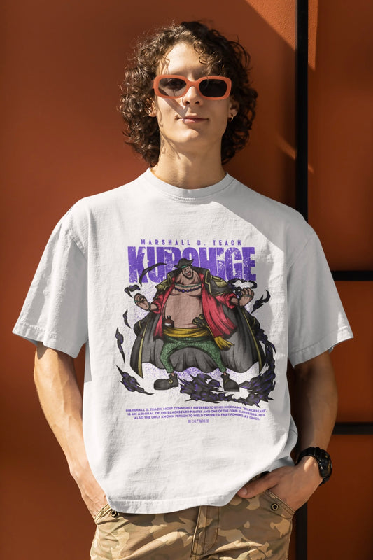Kurohige Blackbeard Marshall D Teach (One Piece) Unisex Oversized T-shirt