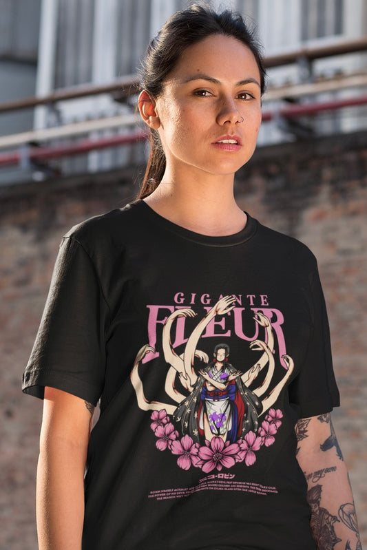 Nico Robin'S Gigante Fleur (One Piece) Unisex Oversized T-shirt