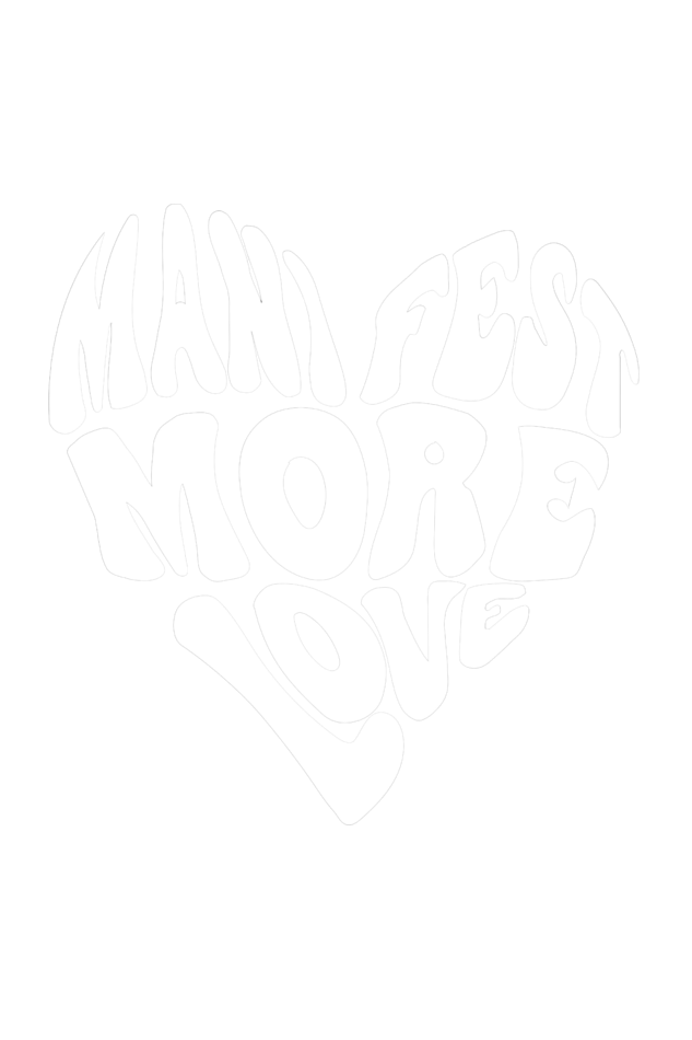 Manifest More Love Both Side Printed Black Premium Oversized Tee