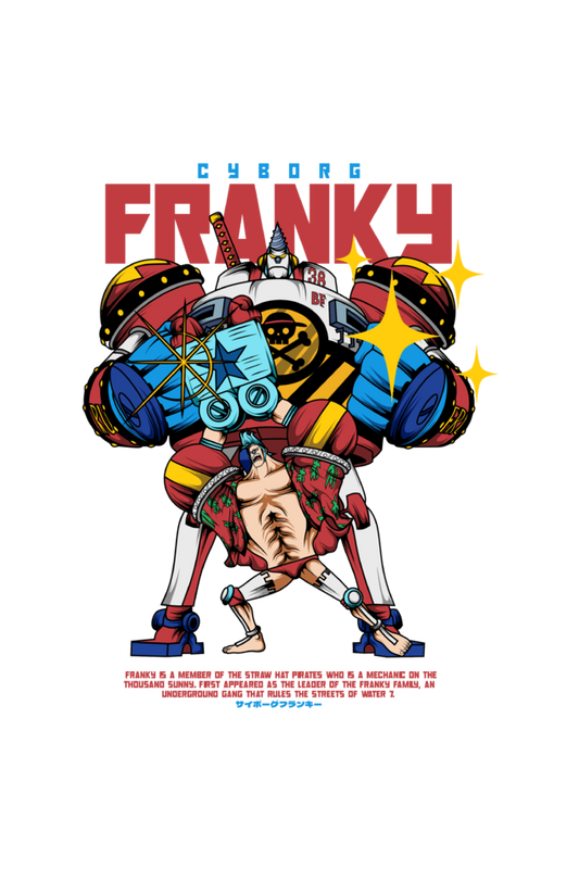 Cyborg Franky (One Piece) Unisex Hoodie (Back Side Printed)