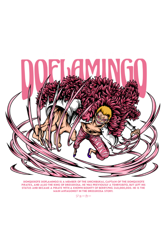 Doflamingo (One Piece) Unisex Hoodie (Back Side Printed)