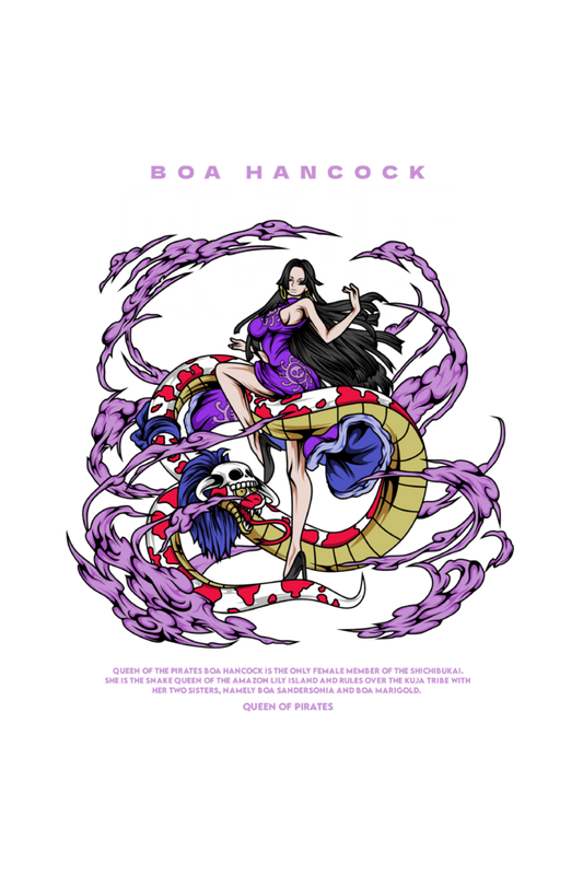 Pirate Empress Boa Hancock (One Piece) Unisex Hoodie (Back Side Printed)