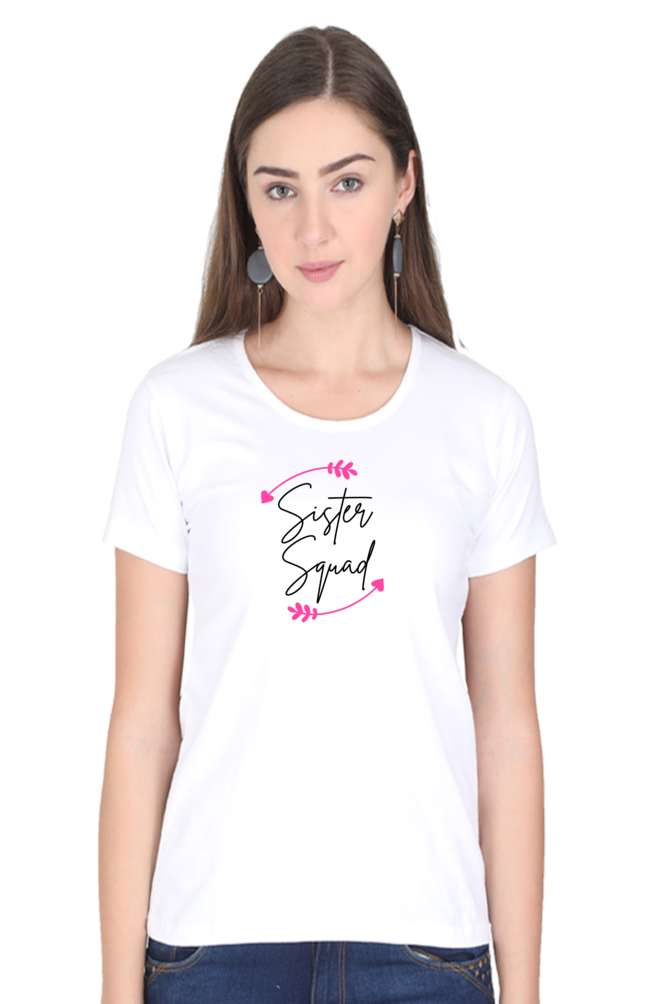 Women's Sister squad Graphic Printed T-shirt