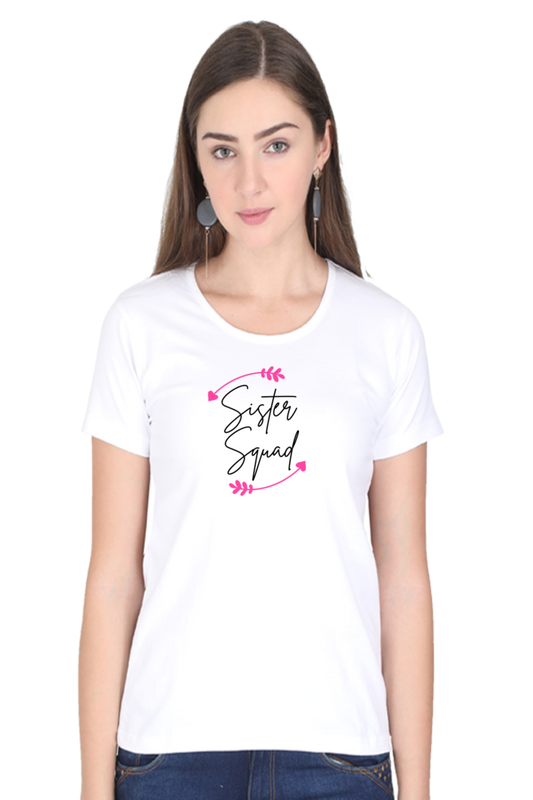 Women's Sister squad Graphic Printed T-shirt