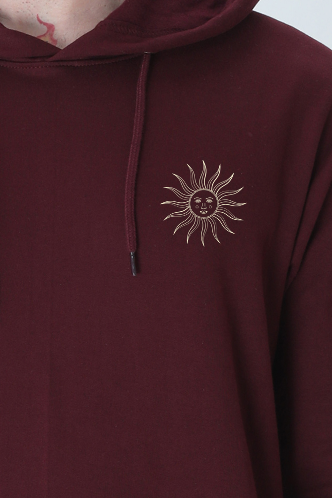 Embroidered Sun Unisex Hooded Sweatshirt