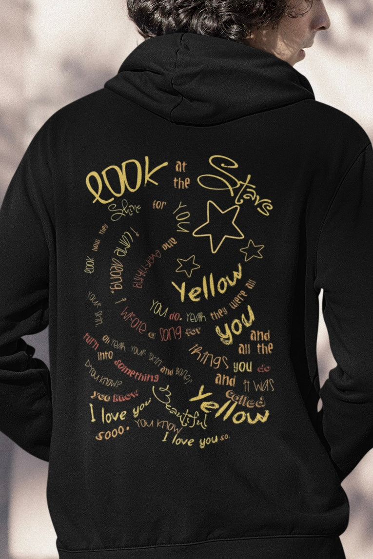 COLDPLAY Hooded Sweatshirt (Back Side Printed)