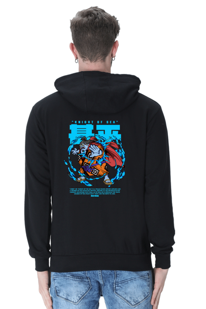 Jinbei Knight of Sea (One Piece) Unisex Hoodie (Back Side Printed)