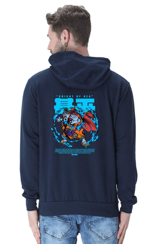 Jinbei Knight of Sea (One Piece) Unisex Hoodie (Back Side Printed)