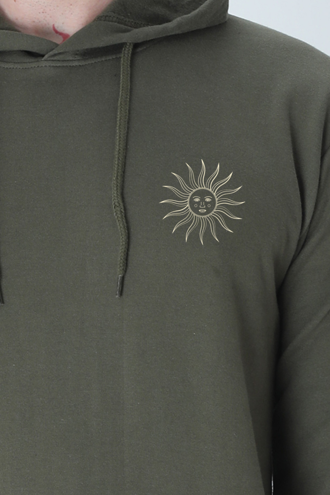 Embroidered Sun Unisex Hooded Sweatshirt