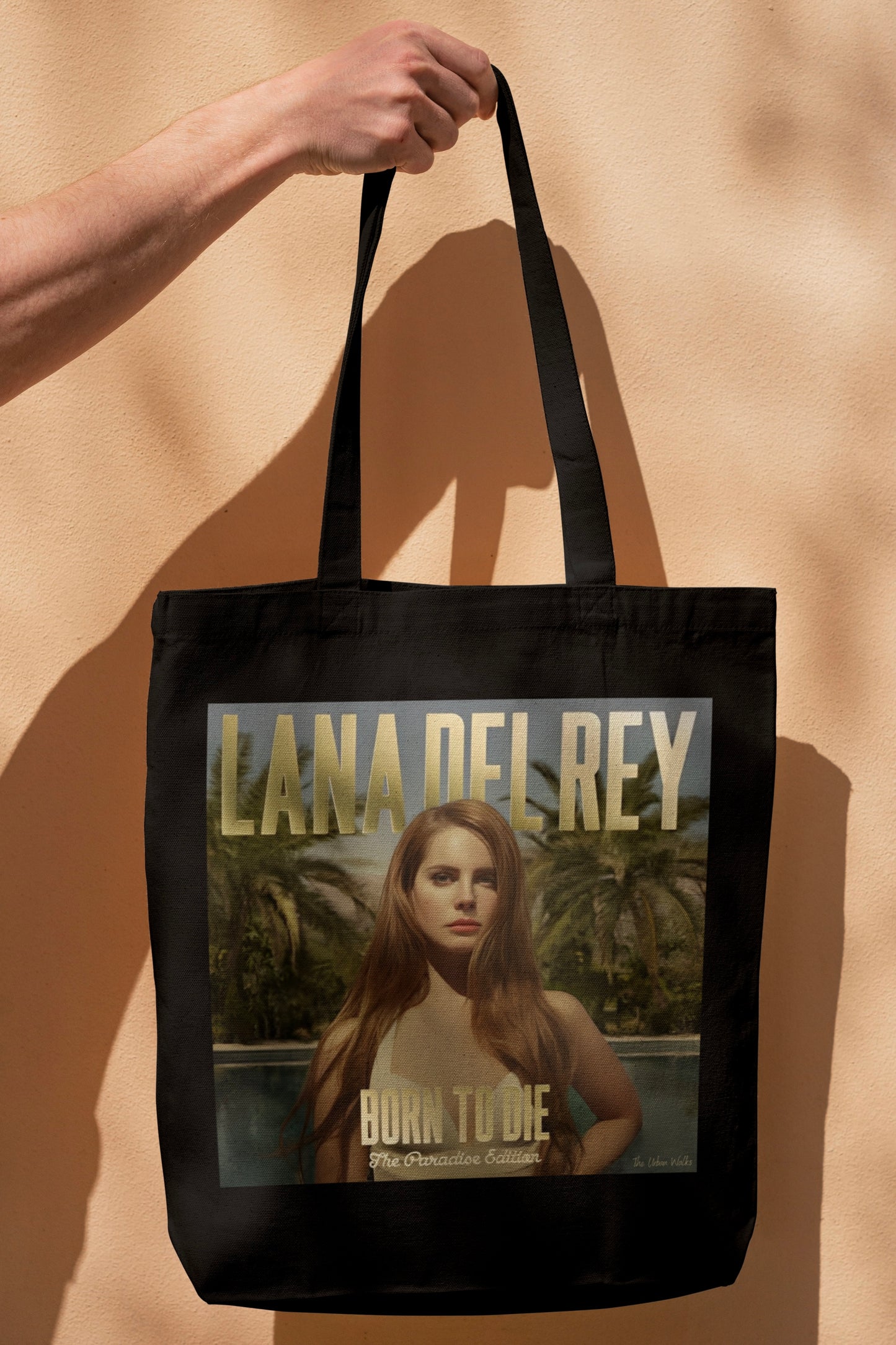 Lana Del Rey Born To Die (Paradise Edition) Black Tote Bag With Zipper
