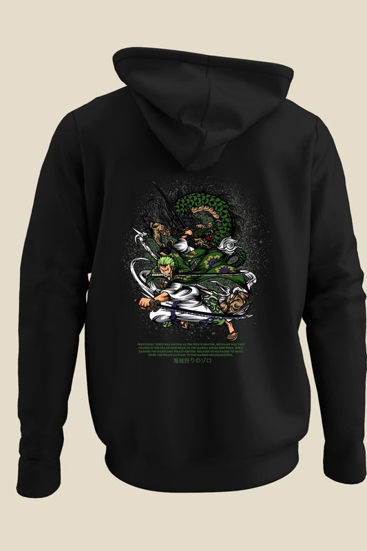 Roronoa Zoro (One Piece) Unisex Hoodie (Back Side Printed)