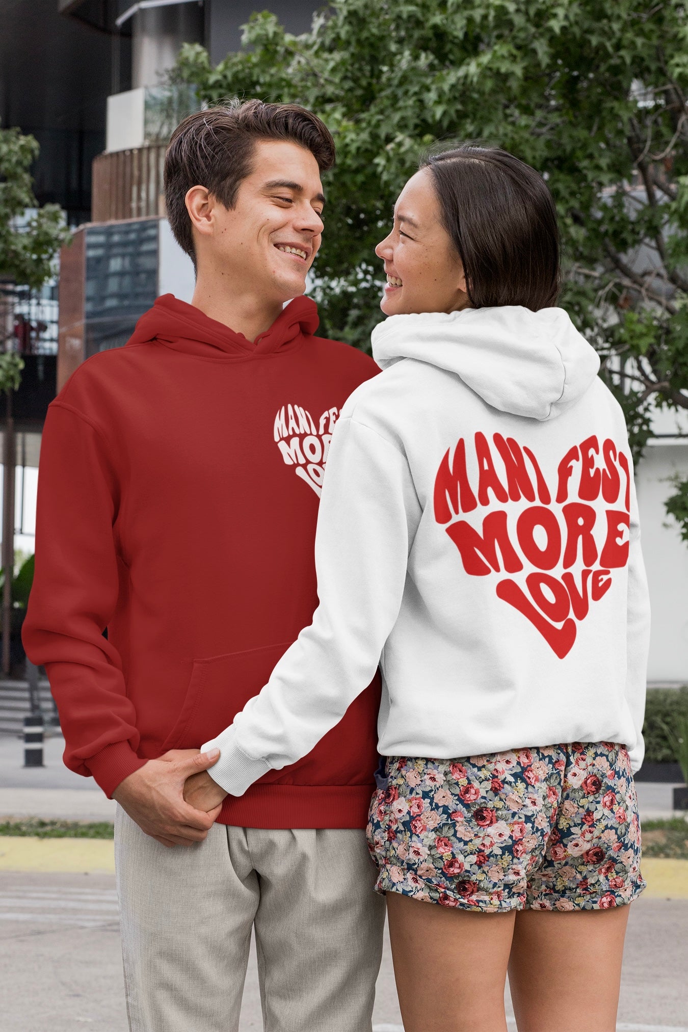 Manifest More Love Couple Hoodies (Both Side Printed)