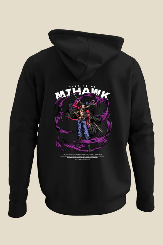 Taka No Me Mihawk (One Piece) Unisex Hoodie (Back Side Printed)