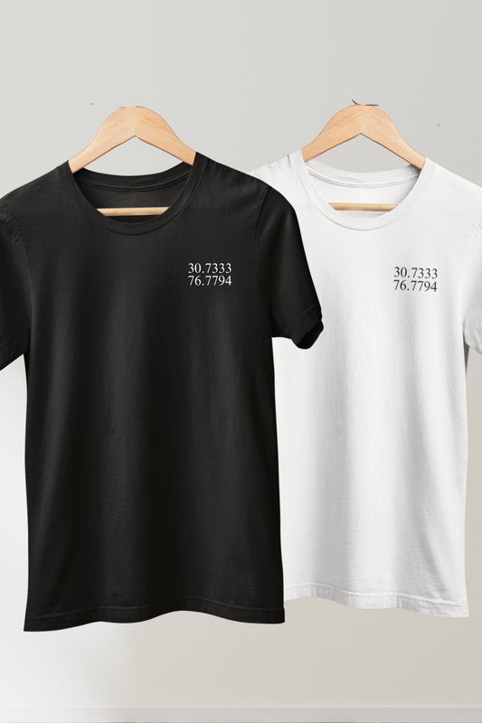 2 Custom Coordinates Printed Couple Oversized T-shirt