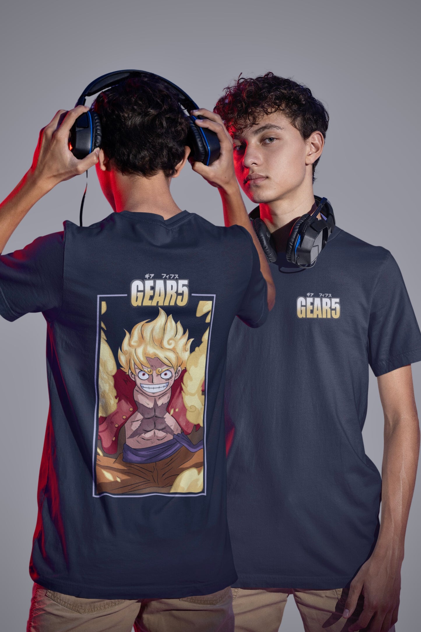 Luffy Gear Sun God Nika (One Piece) Unisex Oversized T-shirt (Both Side Printed)