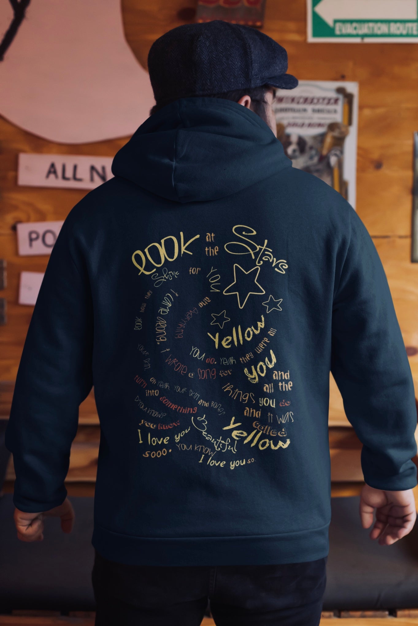 COLDPLAY Hooded Sweatshirt (Back Side Printed)