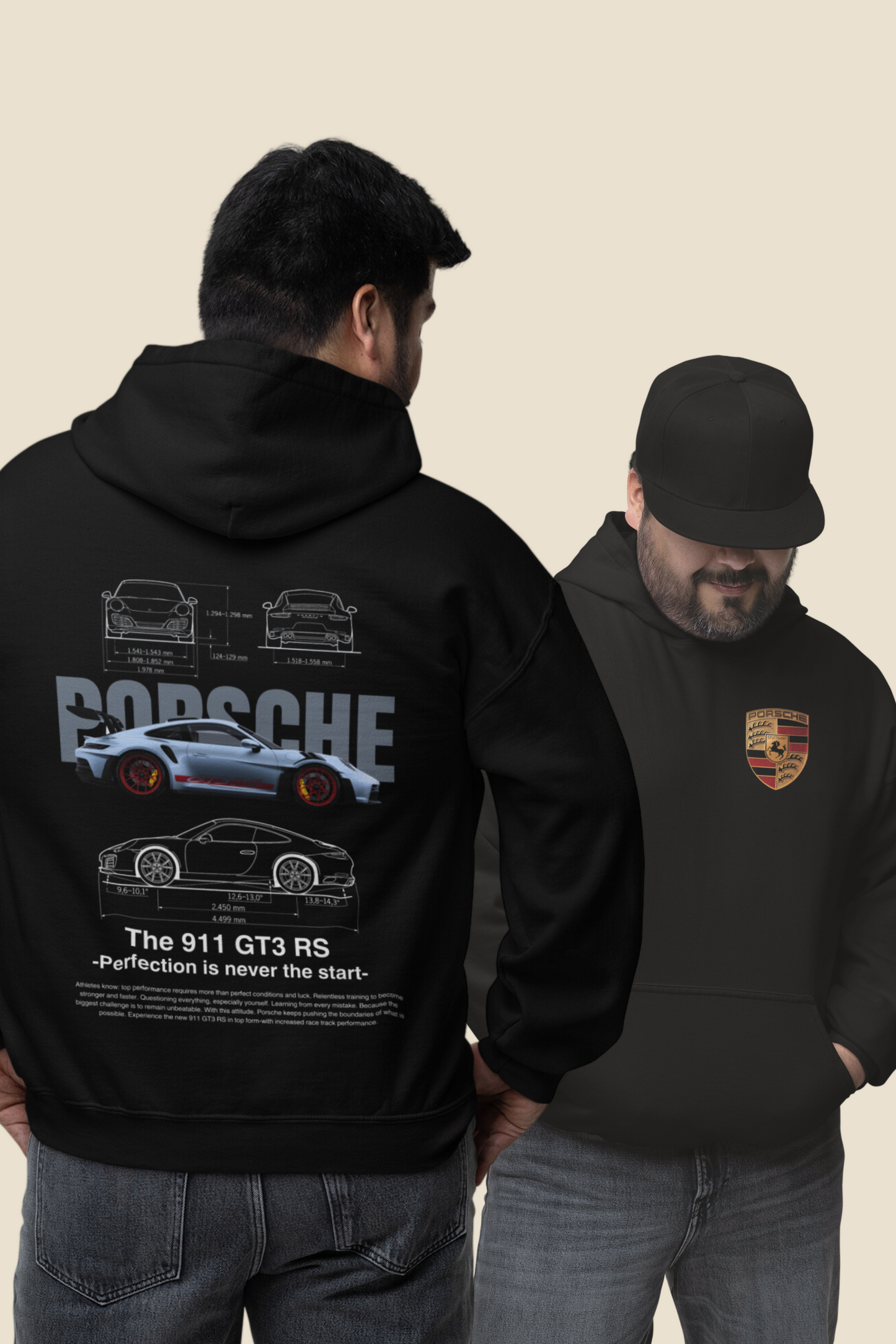 Porsche GT3-RS 911 Both Side Printed Hoodie