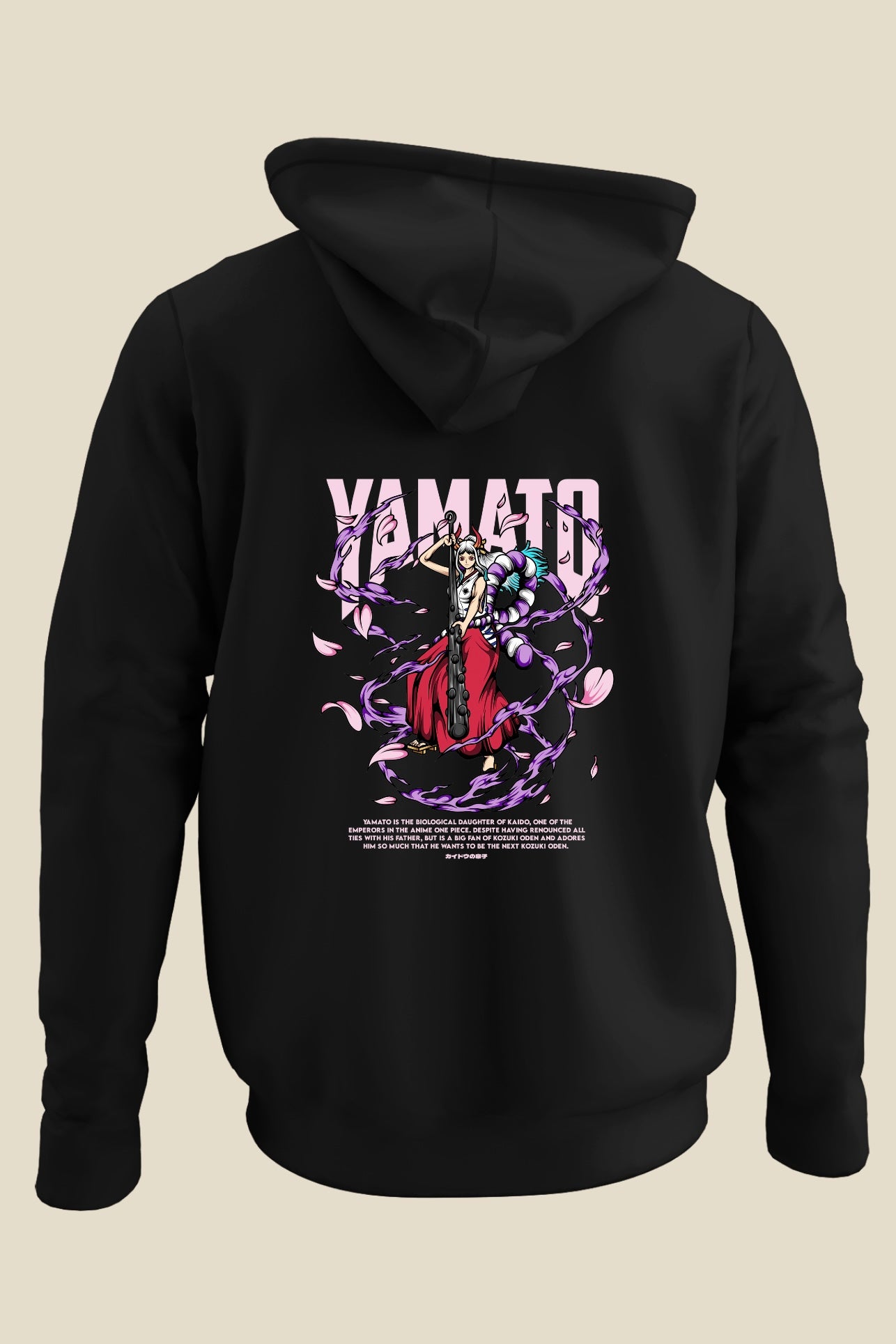 Yamato (One Piece) Unisex Hoodie (Back Side Printed)