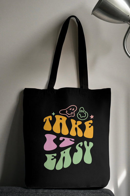 Take It Easy Tote Bag with Zipper